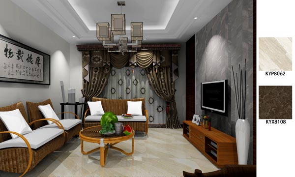 金艾陶家裝：佛山保利紫山國際115㎡中式風格裝修鑒賞