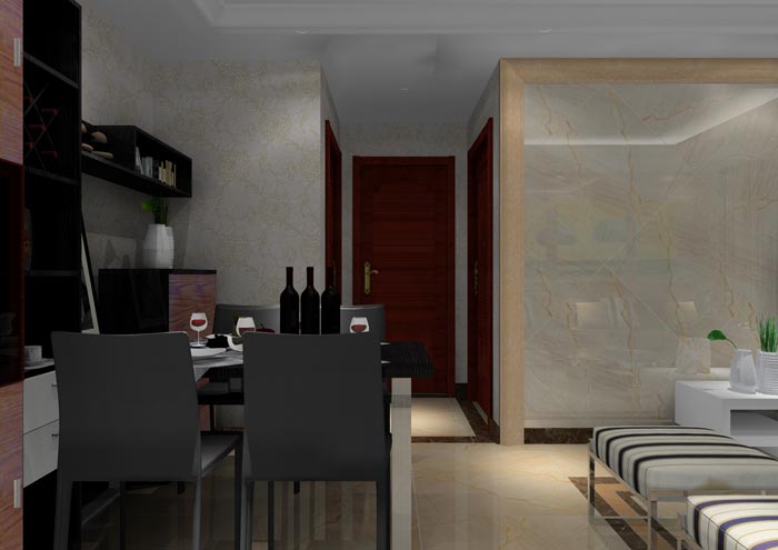 金艾陶家裝：佛山丹灶桂丹頤景園74㎡簡約現代裝修效果鑒賞