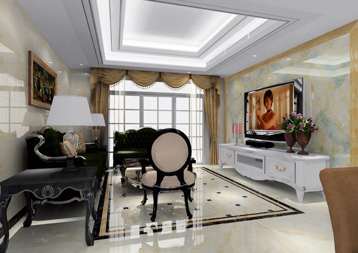 金艾陶家裝：佛山恒寶御龍灣128㎡的歐式風格裝修鑒賞