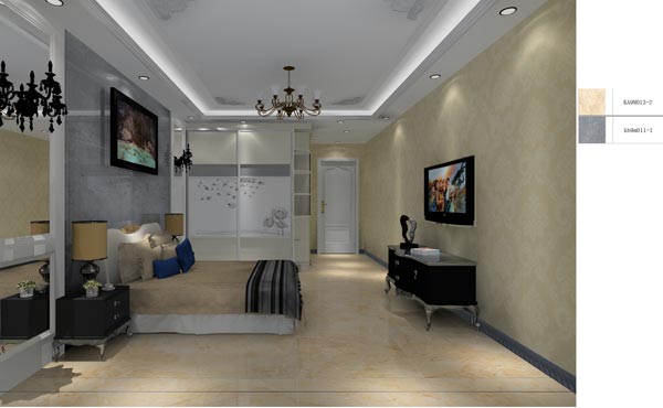 金艾陶家裝：井岡山和諧家園安置小區130㎡歐式風格裝修鑒賞