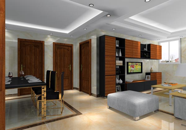 金艾陶家裝：井岡山和諧家園安置小區(qū)130㎡簡(jiǎn)約風(fēng)格裝修鑒賞