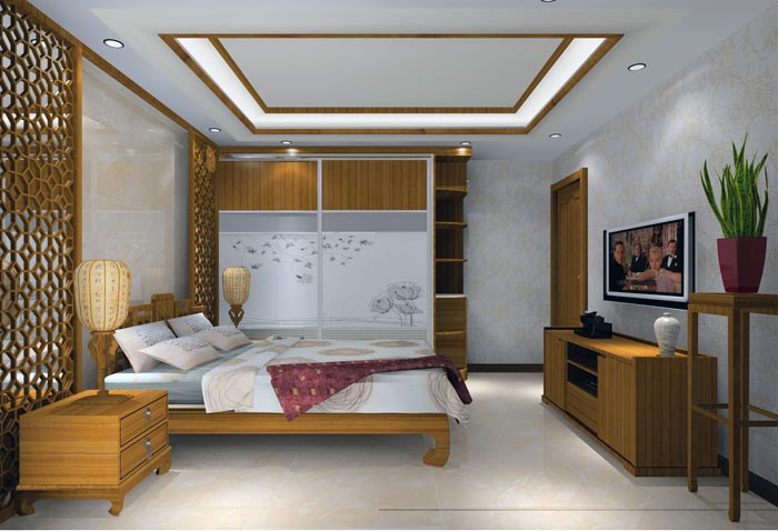 金艾陶家裝：井岡山和諧家園安置小區(qū)130㎡中式風格裝修鑒賞