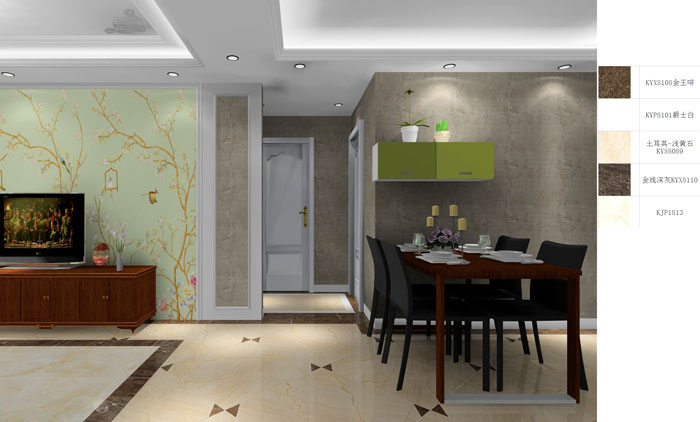 金艾陶家裝：成都時代錦繡78㎡的簡歐風格裝修鑒賞