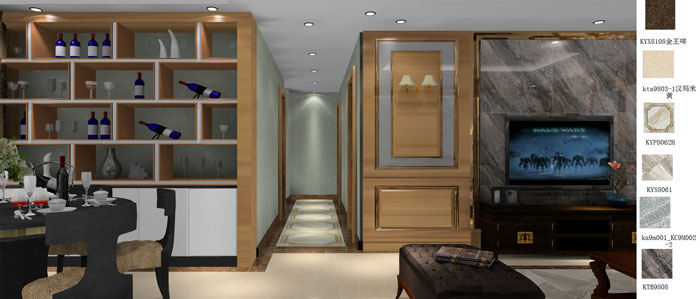 金艾陶家裝：成都中環(huán)豐錦155㎡的歐式風(fēng)格裝修鑒賞