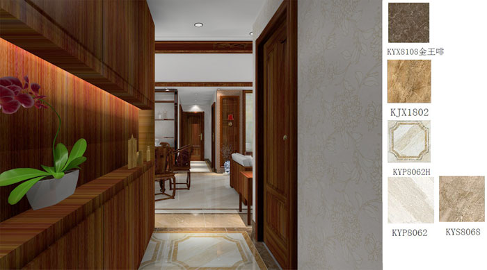 金艾陶家裝：佛山禪城怡翠晉盛花園133㎡的中式風格裝修鑒賞